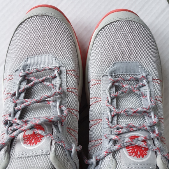 Timberland Wm Solar Wave Light Grey Mesh Low Top Lace-Up Eco Hiking Sneakers 7.5 - Picture 5 of 16